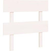 Berkfield Home Bed Headboard White 93.5x3x81 cm Solid Wood Pine