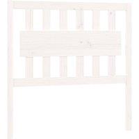 Berkfield Home Bed Headboard White 95.5x4x100 cm Solid Wood Pine