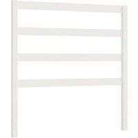 Berkfield Home Bed Headboard White 95x4x100 cm Solid Wood Pine | Size: 95 x 4 x 100 cm