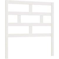Berkfield Home Bed Headboard White 96x4x100 cm Solid Wood Pine | Size: 96 x 4 x 100 cm