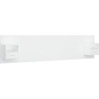 Berkfield Home Bed Headboard with Cabinets White Engineered Wood