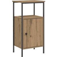 Berkfield Home Bedside Cabinet Artisan Oak 41x31x80 cm Engineered Wood in Brown | Size: 41 x 31 x 80 cm
