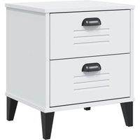 Berkfield Home Bedside Cabinet VIKEN White Engineered Wood