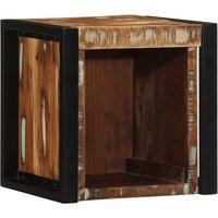 Berkfield Home Bedside Cabinet Multicolour 40x35x40 cm Solid Wood Reclaimed | Size: 40 x 35 x 40 cm