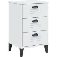 Berkfield Home Bedside Cabinet VIKEN White Engineered Wood