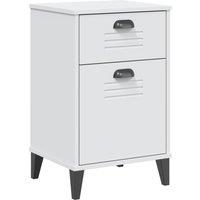 Berkfield Home Bedside Cabinet VIKEN White Engineered Wood