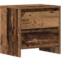 Berkfield Home Bedside Cabinet Old Wood 45x34x44.5 cm Engineered Wood in Brown
