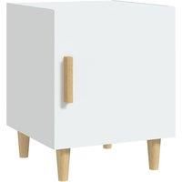 Berkfield Home Bedside Cabinet White Engineered Wood