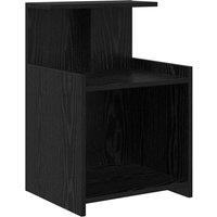 Berkfield Home Bedside Cabinet in Black Oak - 40 x 35 x 60 cm - Engineered Wood