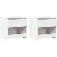Berkfield Home Bedside Cabinets 2 pcs High Gloss White 40x30x39 cm Engineered Wood | Size: 40 x 30 x 39 cm
