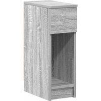 Berkfield Home Bedside Cabinet with Drawer Grey Sonoma 20x36x60 cm | Size: 20 x 36 x 60 cm
