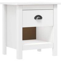 Berkfield Home Bedside Cabinets 2 pcs Hill 46x35x49.5 cm Solid Pine Wood in White
