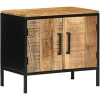 Berkfield Home Bedside Cabinets 2 pcs 50x30x45 cm Solid Wood Rough Mango in Brown | Size: 50 x 30 x 45 cm
