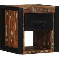 Berkfield Home Bedside Cabinets 2 pcs Multicolour 40x35x40 cm Solid Wood Reclaimed | Size: 40 x 35 x 40 cm