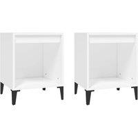 Berkfield Home Bedside Cabinets 2 pcs White 40x35x50 cm | Size: 40 x 35 x 50 cm