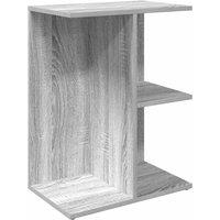 Berkfield Home Bedside Table Grey Sonoma 46.5x29x61 cm Engineered Wood