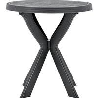 Berkfield Home Bistro Table Anthracite 70 cm Plastic in Black