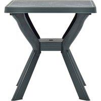 Berkfield Home Bistro Table Green 70x70x72 cm Plastic | Size: 70 x 70 x 72 cm