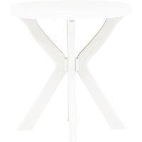 Berkfield Home Bistro Table White 70 cm Plastic