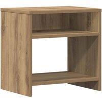 Berkfield Home Bedside Cabinet Aritisian Oak 40x30x40 cm Engineered Wood in Brown | Size: 40 x 30 x 40 cm