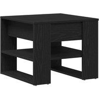 Berkfield Home Black Oak Coffee Table 55.5x55x45 cm Made from Engineered Wood