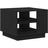 Berkfield Home Black Oak Coffee Table 55x55x42 cm Made of Engineered Wood | Size: 55 x 55 x 42 cm