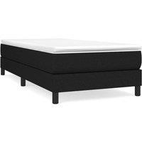 Berkfield Home Box Spring Bed Frame Black 90x190 cm Single Fabric