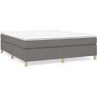 Berkfield Home Box Spring Bed Frame Dark Grey 180x200 cm Super King Fabric