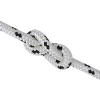 Berkfield Home Braided Rope Coil Boat Line Polyester 8 mm x 50 m in White