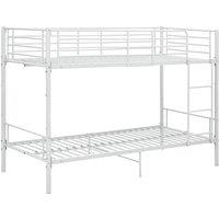 Berkfield Home Bunk Bed White Metal 90x200 cm