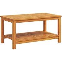 Berkfield Home Coffee Table 110x55x45 cm Solid Acacia Wood in Brown | Size: 110 x 55 x 45 cm