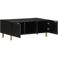 Berkfield Home Coffee Table Black 100x54x40 cm Engineered Wood | Size: 100 x 54 x 40 cm
