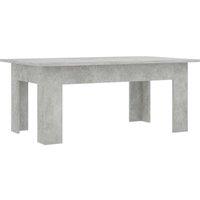 Berkfield Home Coffee Table Concrete Grey 100x60x42 cm Engineered Wood | Size: 100 x 60 x 42 cm