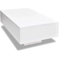 Berkfield Home Coffee Table High Gloss White