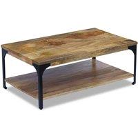 Berkfield Home Coffee Table Mango Wood 100x60x38 cm in Brown | Size: 100 x 60 x 38 cm