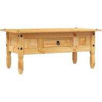 Berkfield Home Coffee Table Mexican Pine Corona Range 100x55x45 cm in Brown | Size: 100 x 55 x 45 cm