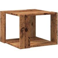 Berkfield Home Coffee Table Old Wood 40x40x30 cm Engineered Wood in Brown | Size: 40 x 40 x 30 cm
