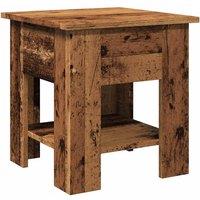 Berkfield Home Coffee Table Old Wood 40x40x42 cm Engineered Wood in Brown | Size: 40 x 40 x 42 cm