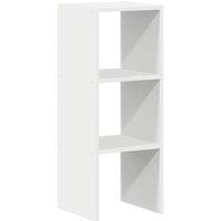 Berkfield Home Bookcase Stackable White 30x30x80 cm Engineered Wood | Size: 30 x 30 x 80 cm