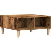 Berkfield Home Coffee Table Old Wood 60x60x30 cm Engineered Wood in Brown | Size: 60 x 60 x 30 cm