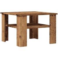 Berkfield Home Coffee Table Old Wood 60x60x42 cm Engineered Wood in Brown | Size: 60 x 60 x 42 cm