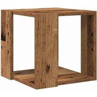 Berkfield Home Coffee Table Old Wood Solid Reclaimed Wood 32 x 32 x 30 cm in Brown