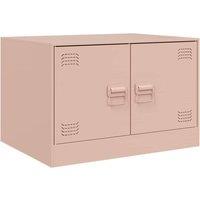 Berkfield Home Coffee Table Pink 67x50x44 cm Steel | Size: 67 x 50 x 44 cm