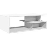 Berkfield Home Coffee Table White 102x55x35 cm Engineered Wood | Size: 102 x 55 x 35 cm