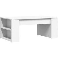 Berkfield Home Coffee Table White 102x55x42 cm Engineered Wood | Size: 102 x 55 x 42 cm