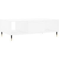 Berkfield Home Coffee Table White 104x60x35 cm Engineered Wood | Size: 104 x 60 x 35 cm