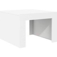 Berkfield Home Coffee Table White 50x50x35 cm Engineered Wood | Size: 50 x 50 x 35 cm