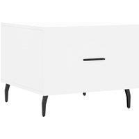 Berkfield Home Coffee Table White 50x50x40 cm Engineered Wood | Size: 50 x 50 x 40 cm