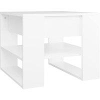 Berkfield Home Coffee Table White 55.5x55x45 cm Engineered Wood