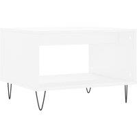Berkfield Home Coffee Table White 60x50x40 cm Engineered Wood | Size: 60 x 50 x 40 cm